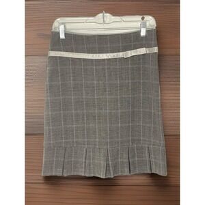 Vin. Neiman Marcus Monkey Wear Girls S-4‎ Mini Skirt 90s Grey Tartan Plaid